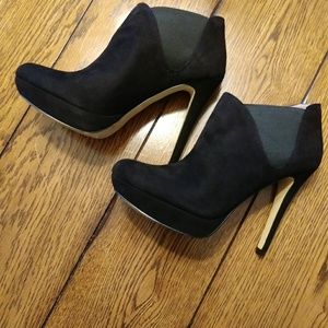 **Brand New** black booties Sharp